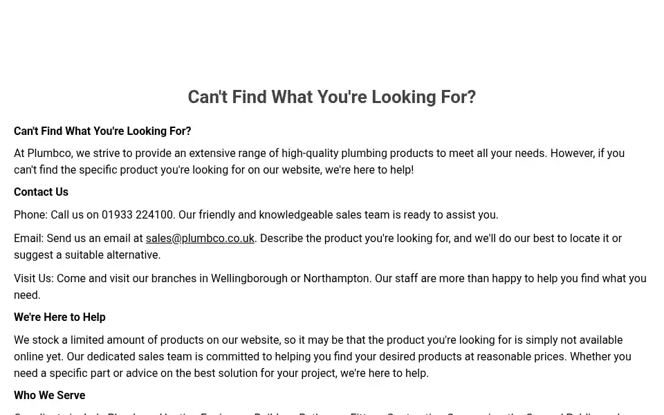 Screenshot of plumbco.co.uk