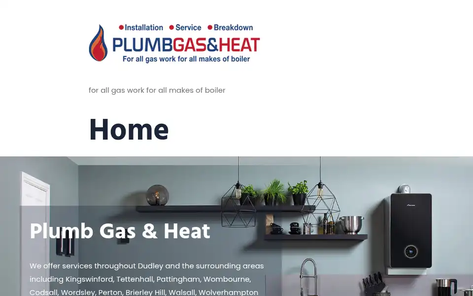 Screenshot of plumbgasandheat.co.uk
