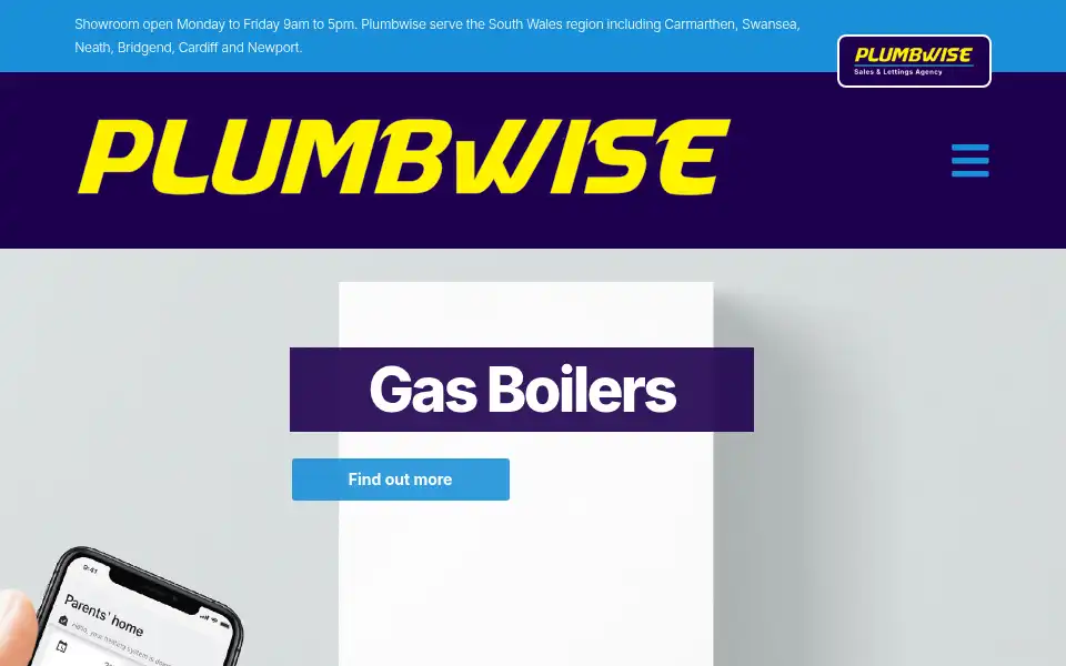 Screenshot of plumbwiseuk.co.uk