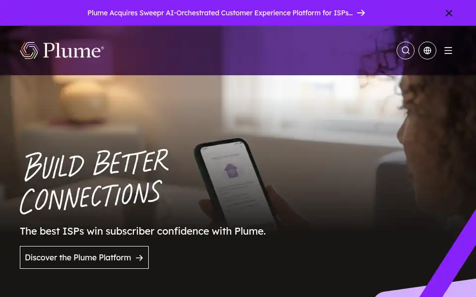 Screenshot of plume.com