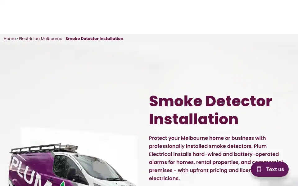 Screenshot of plumheatcool.com.au