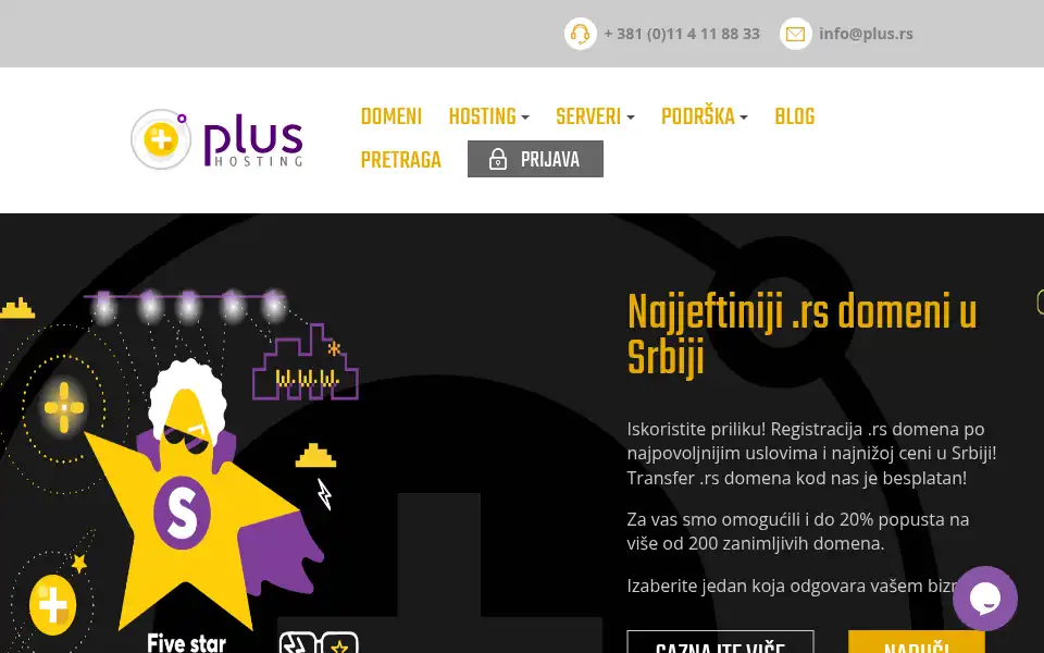 Screenshot of plus.rs