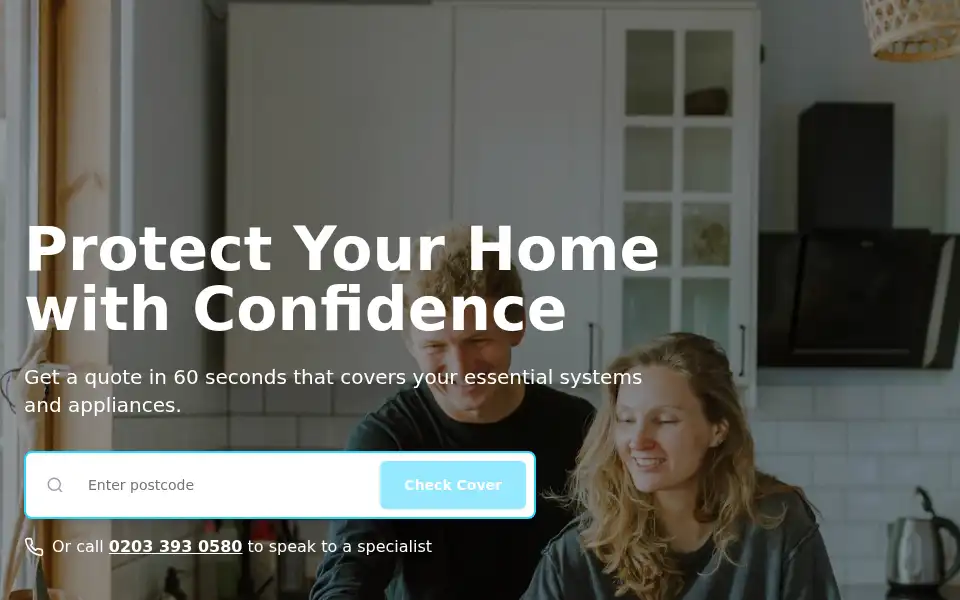 Screenshot of pluscover.co.uk