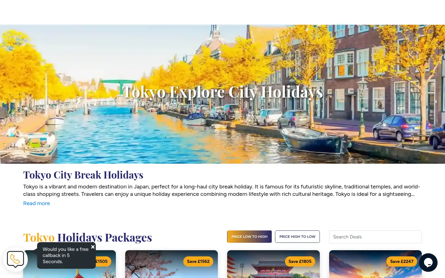 Screenshot of plusholiday.co.uk