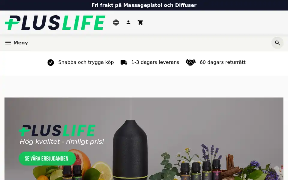 Screenshot of pluslife.se