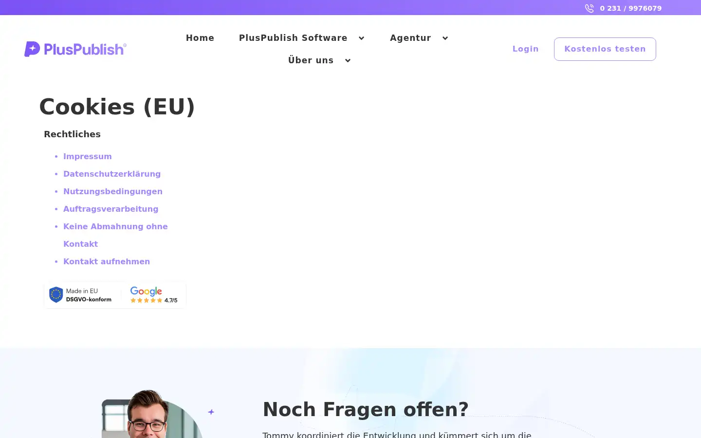 Screenshot of pluspublish.de