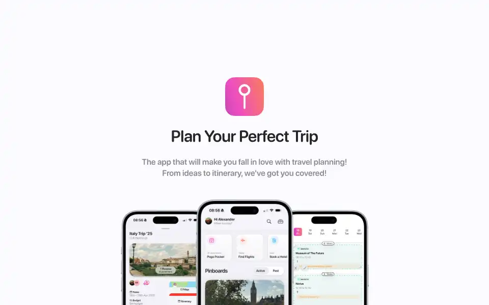 Screenshot of pluto.travel