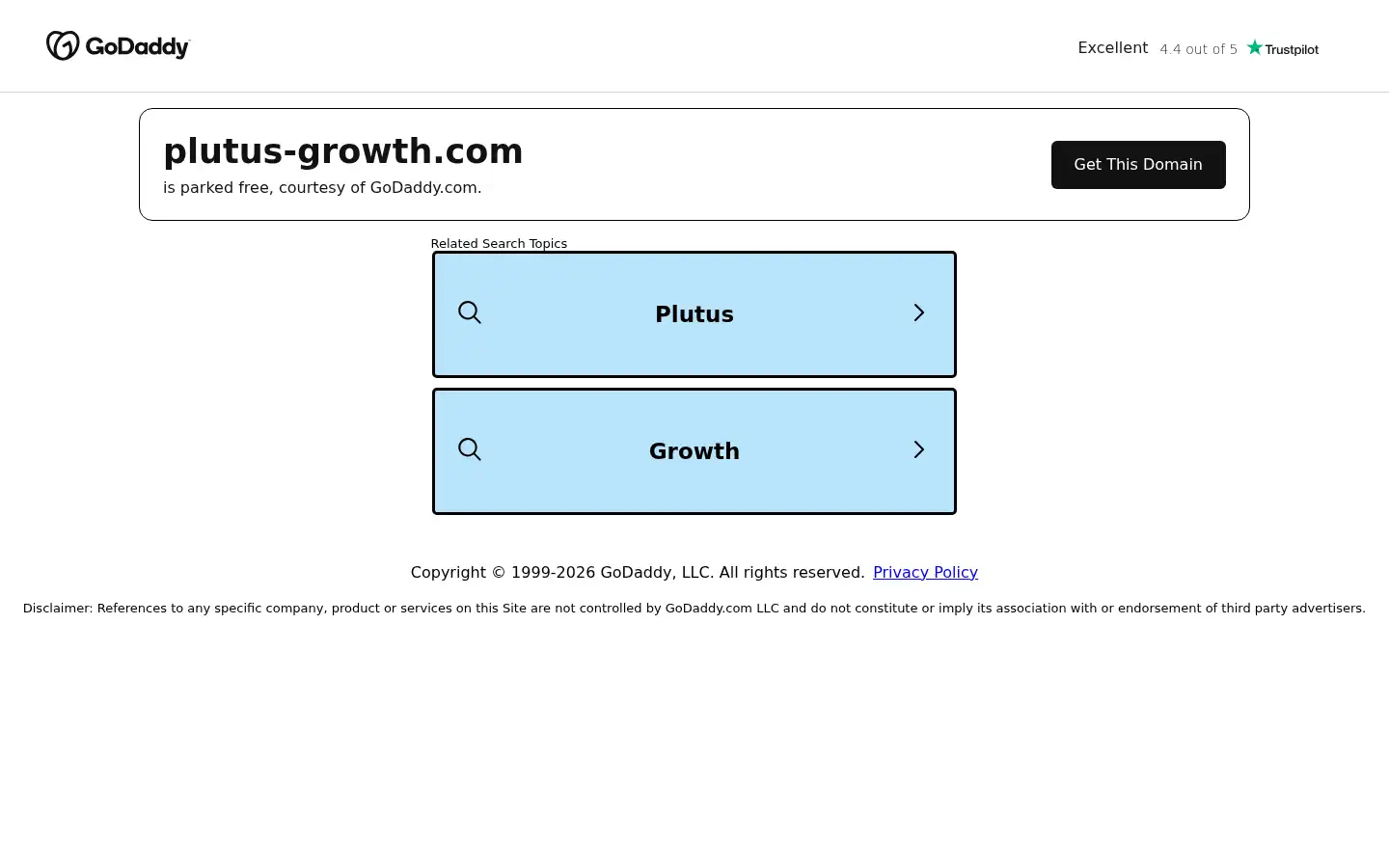 Screenshot of plutus-growth.com