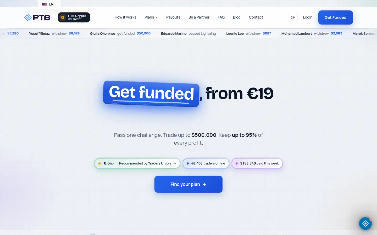 Screenshot of plutustradebase.com