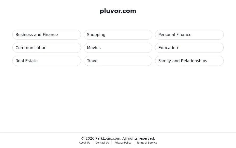 Screenshot of pluvor.com