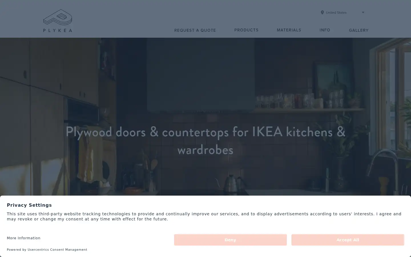 Screenshot of plykea.com