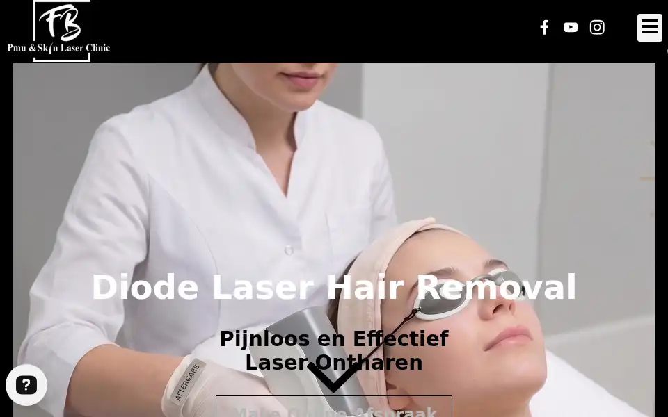 Screenshot of pmuskinlaserclinic.nl