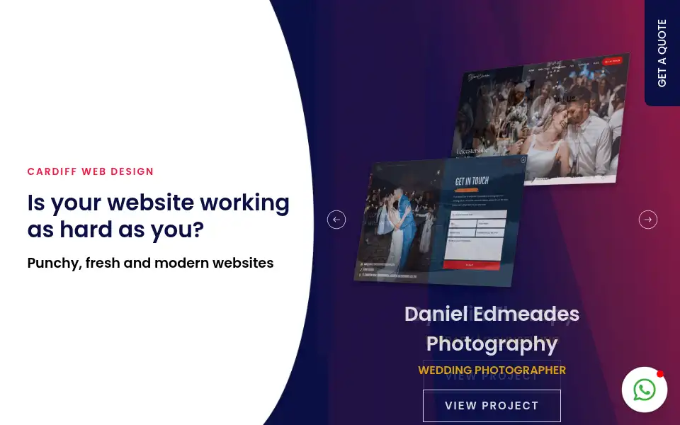 Screenshot of pnbwebdesign.co.uk