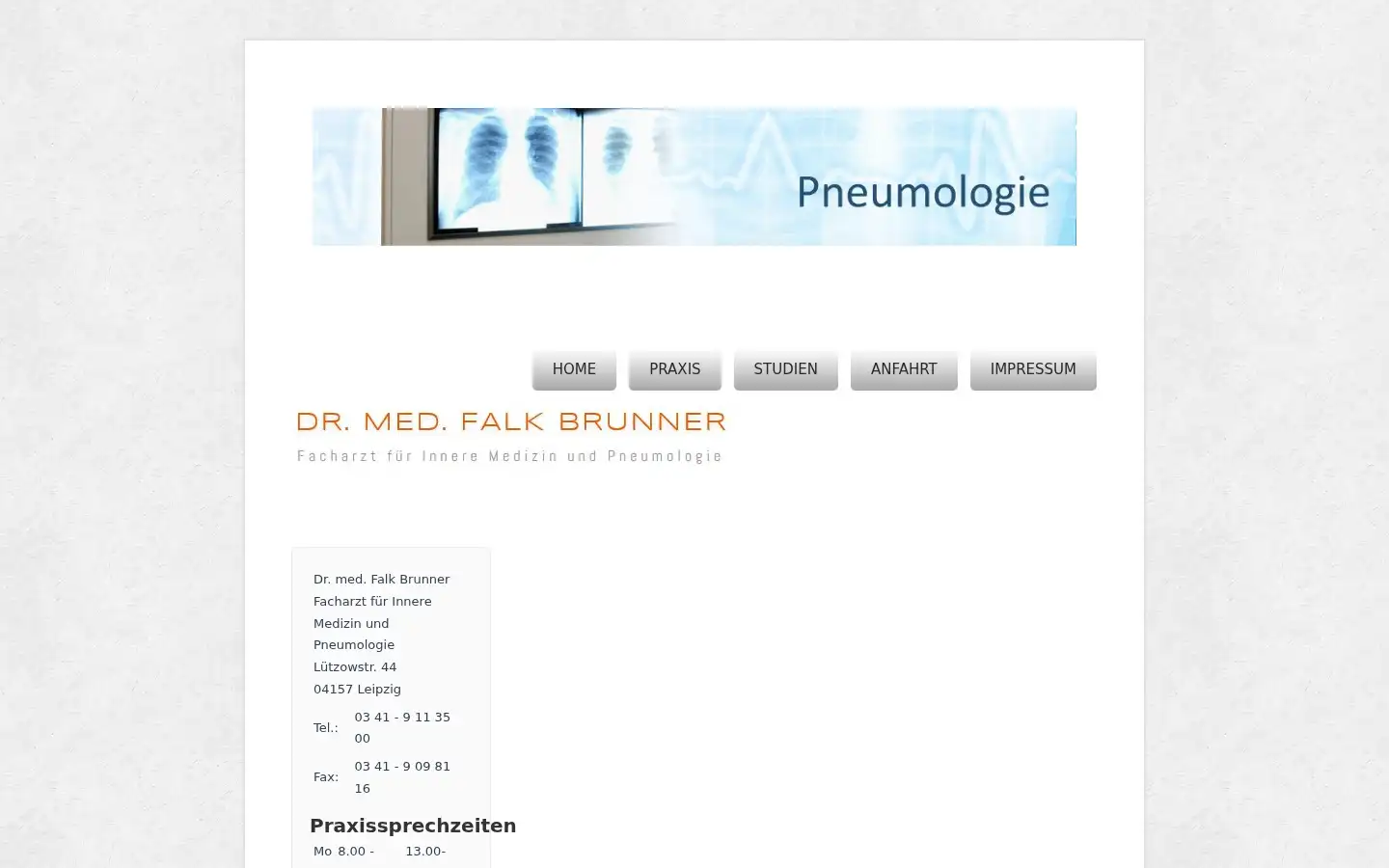 Screenshot of pneumologie-leipzig-brunner.de