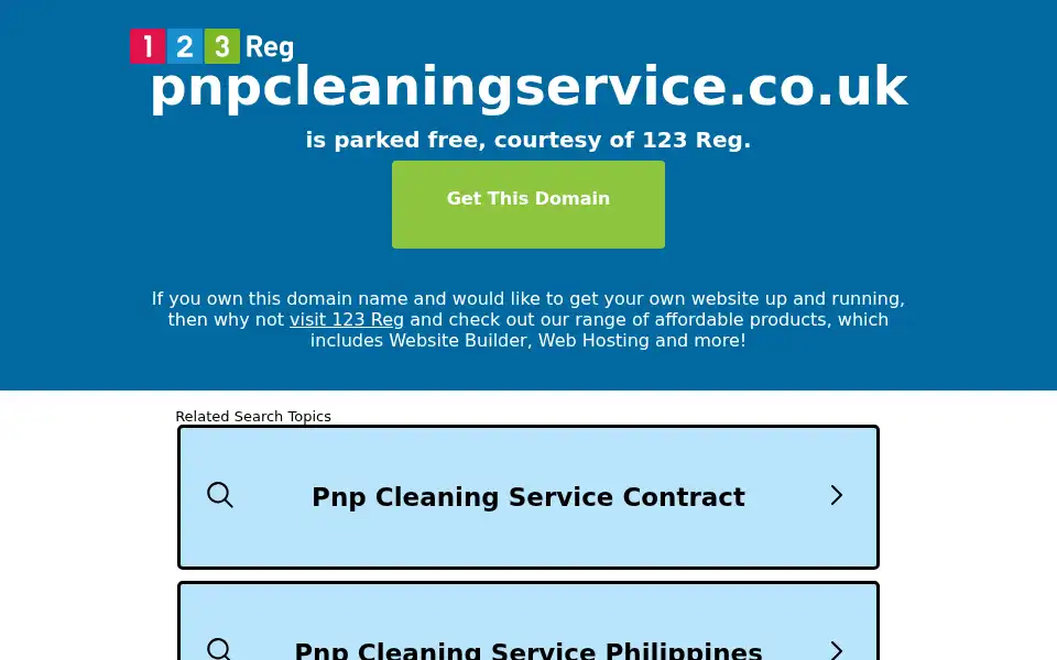 Screenshot of pnpcleaningservice.co.uk