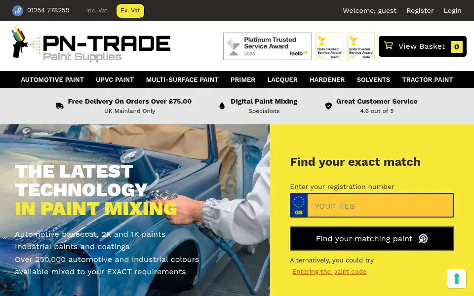 Screenshot of pntrade.co.uk