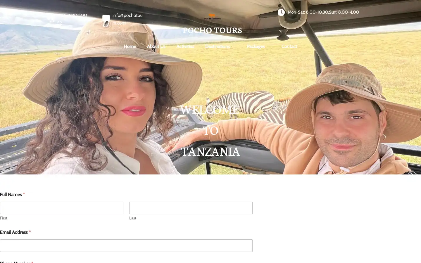Screenshot of pochotours.com