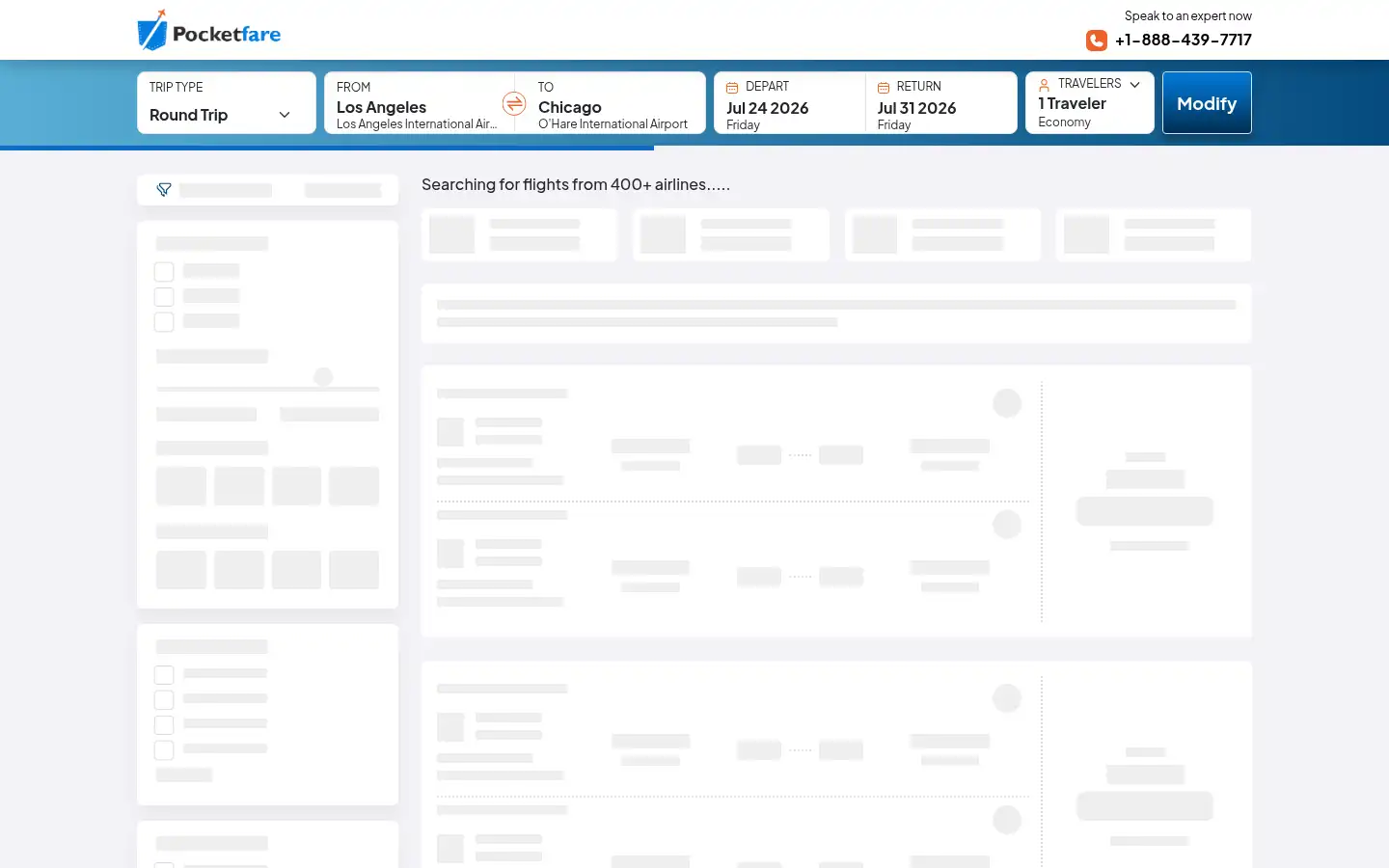 Screenshot of pocketfare.com