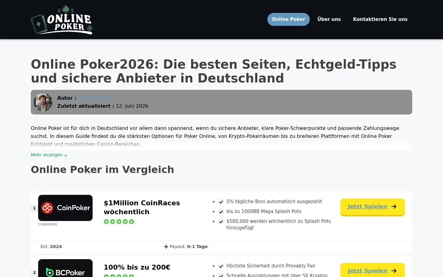 Screenshot of pocketland.de