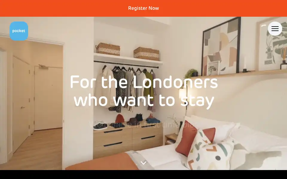 Screenshot of pocketliving.com