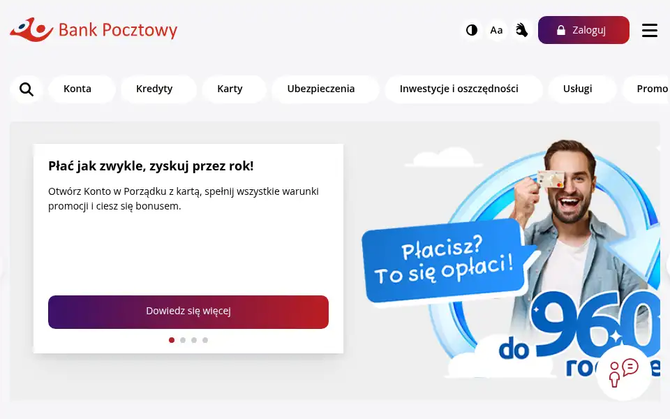 Screenshot of pocztowy.pl