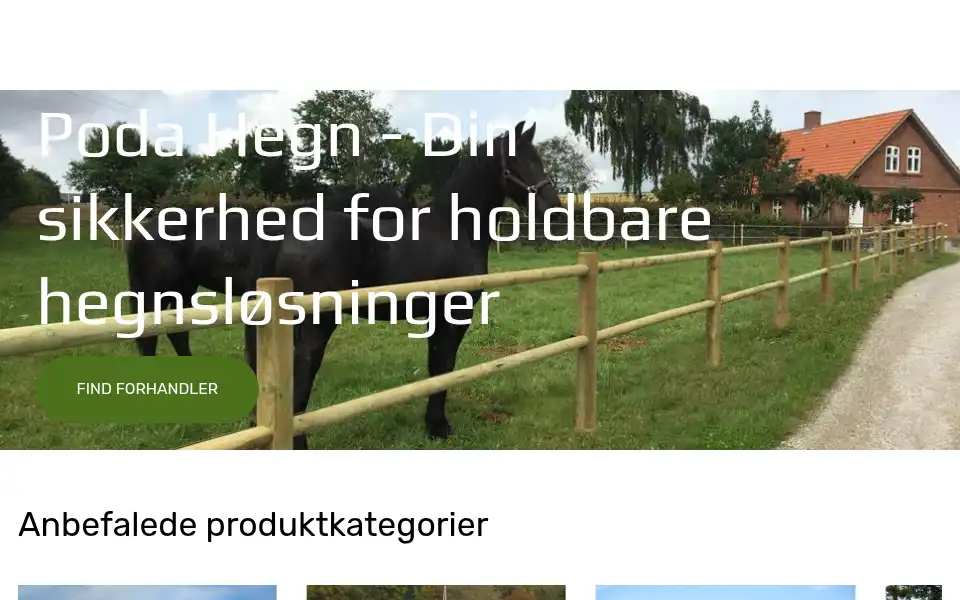 Screenshot of poda.dk
