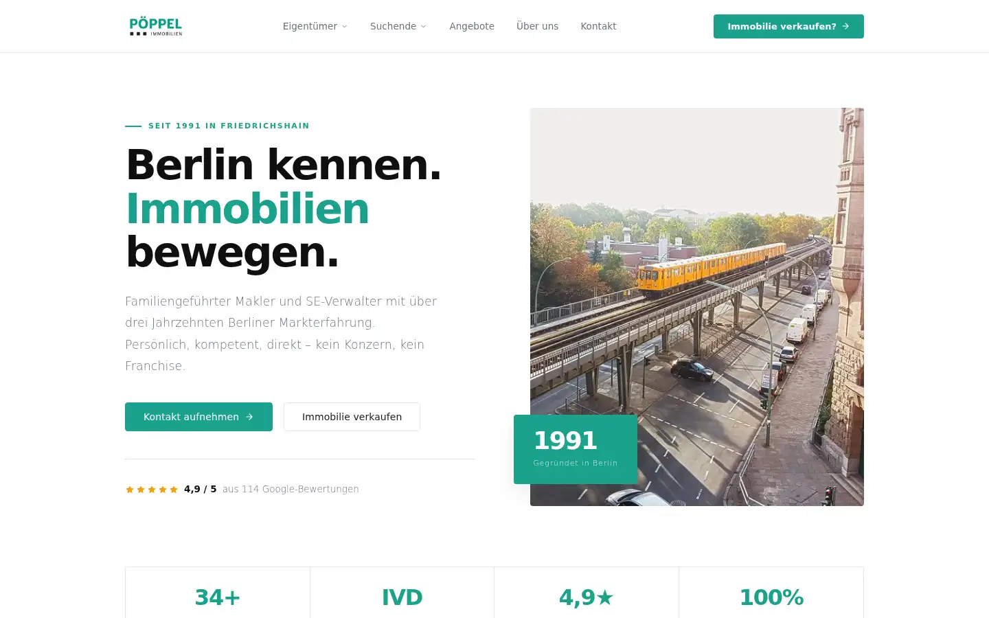 Screenshot of poeppel-immobilien.de