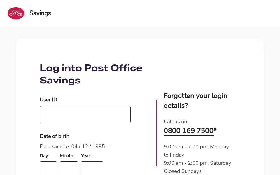Screenshot of pofssavecredit.co.uk