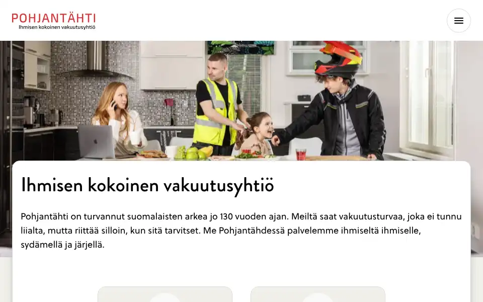 Screenshot of pohjantahti.fi