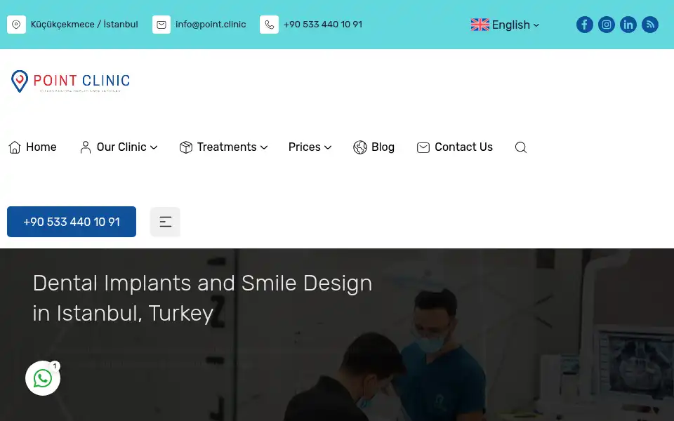 Screenshot of point.clinic