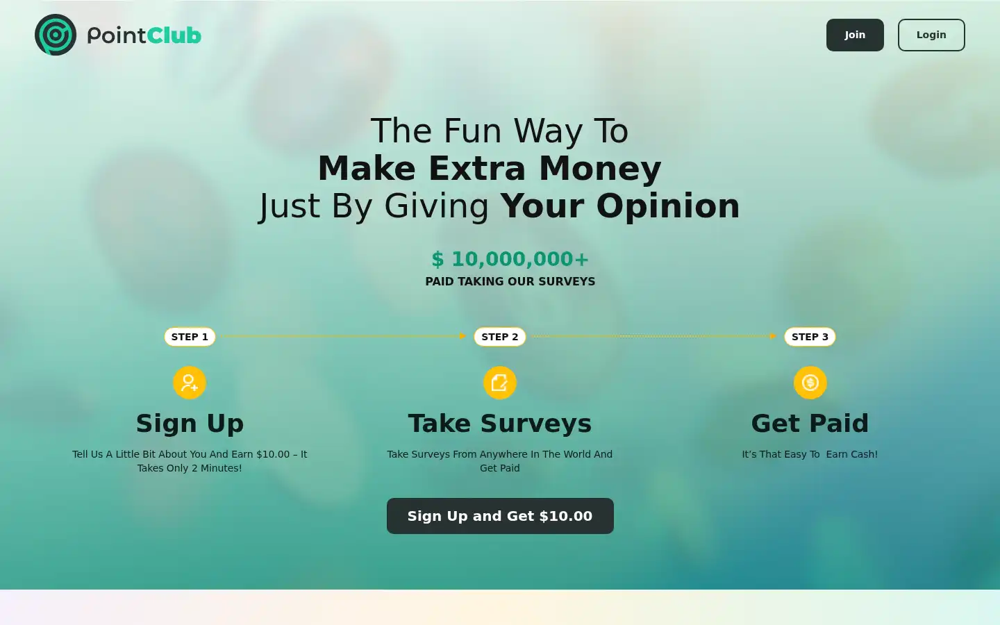 Screenshot of pointclub.com