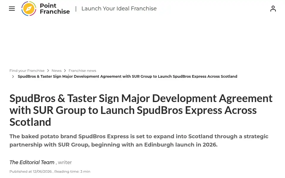 Screenshot of pointfranchise.co.uk