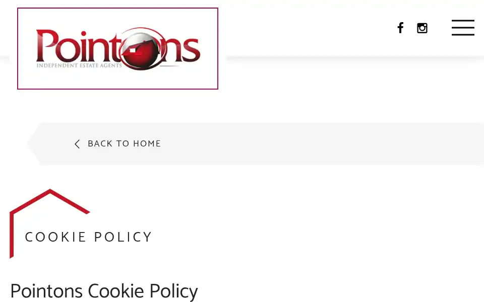 Screenshot of pointons-group.com