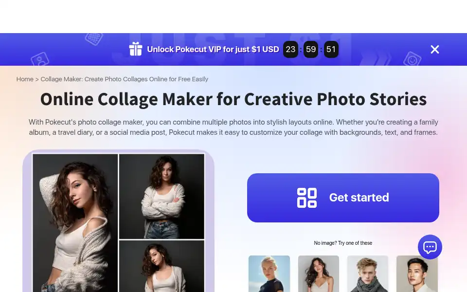 Screenshot of pokecut.com