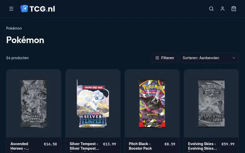 Screenshot of pokefury.nl