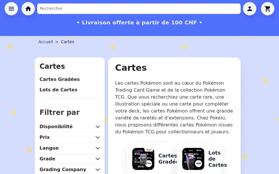 Screenshot of pokelu.ch