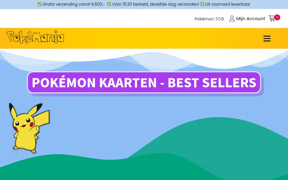 Screenshot of pokemonmania.nl