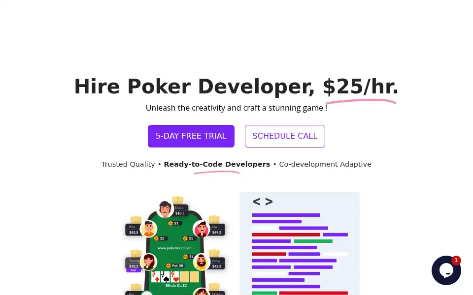 Screenshot of pokerscript.net