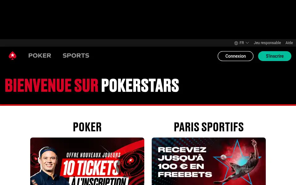 Screenshot of pokerstars.fr