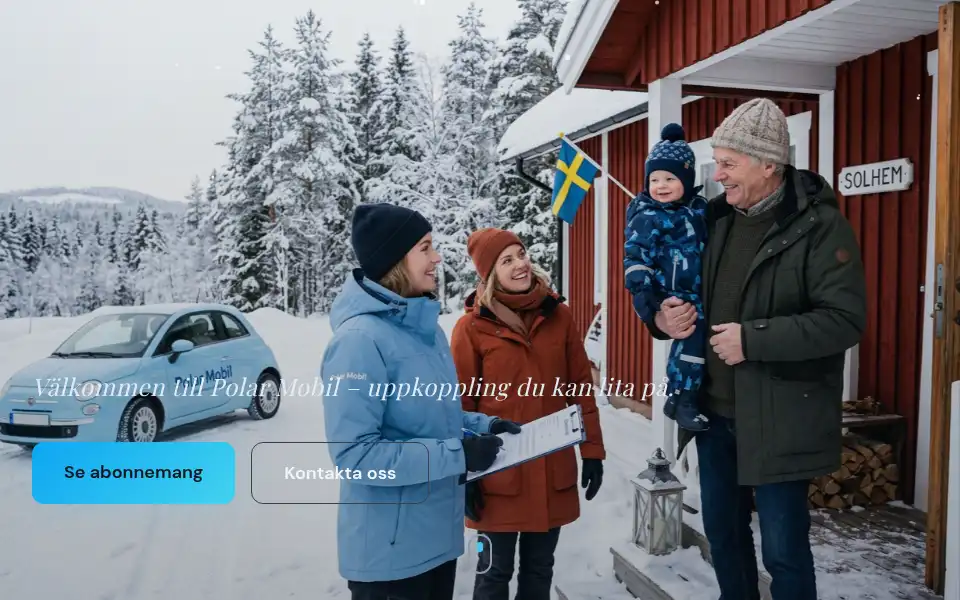 Screenshot of polarmobil.se