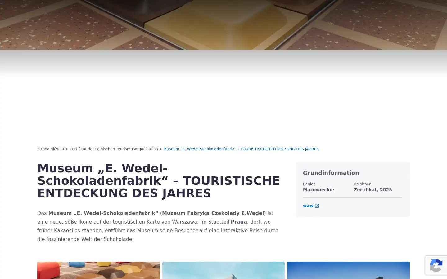 Screenshot of polen.travel