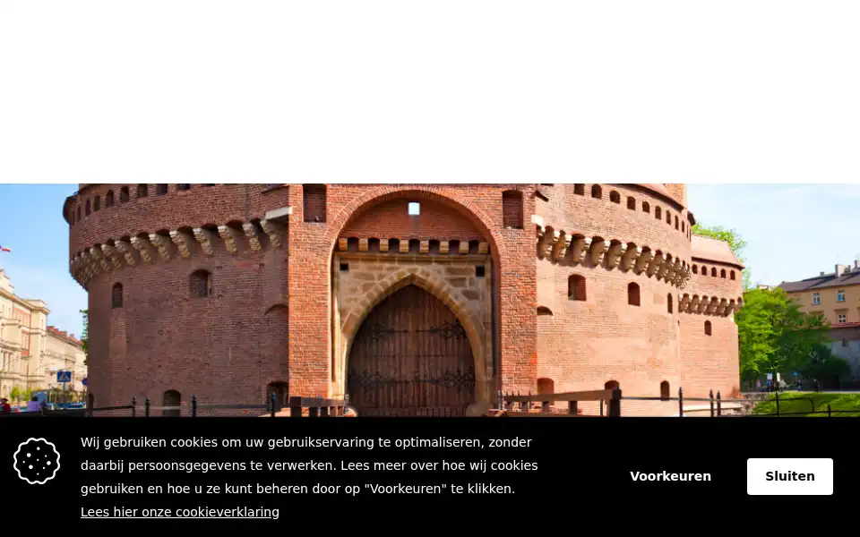 Screenshot of polenreizen.nl