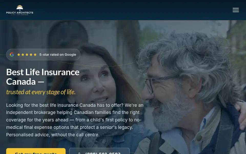 Screenshot of policyarchitects.com