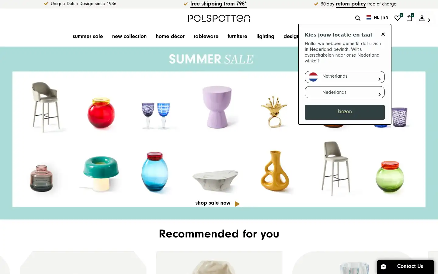 Screenshot of polspotten.nl
