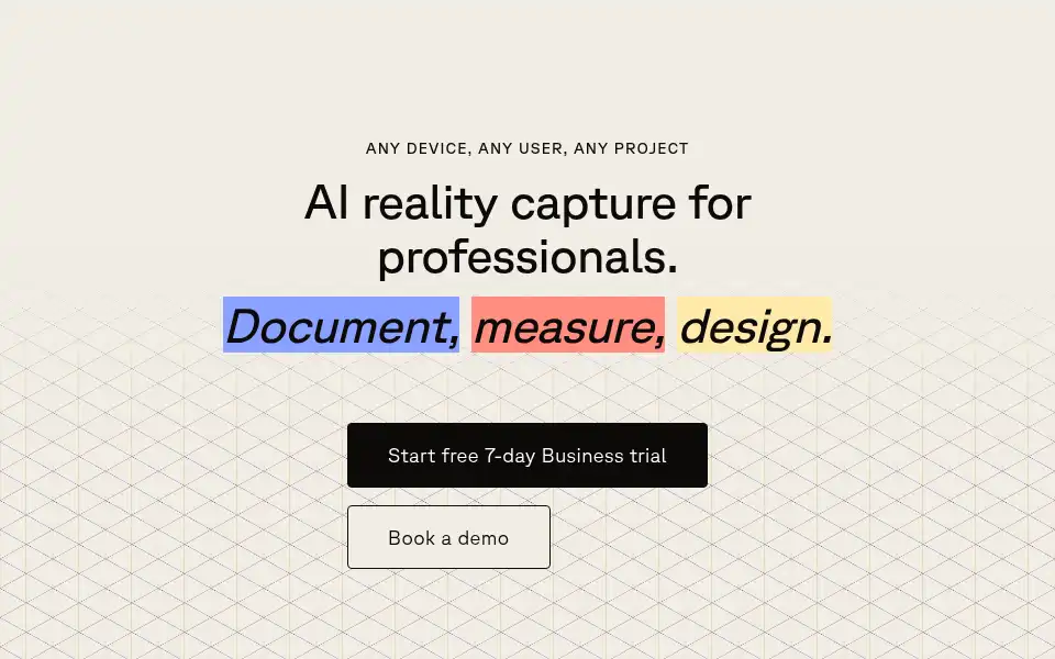 Screenshot of poly.cam