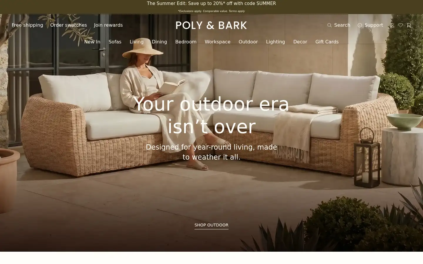 Screenshot of polyandbark.com