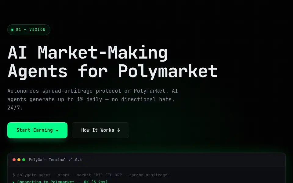 Screenshot of polygate.tech