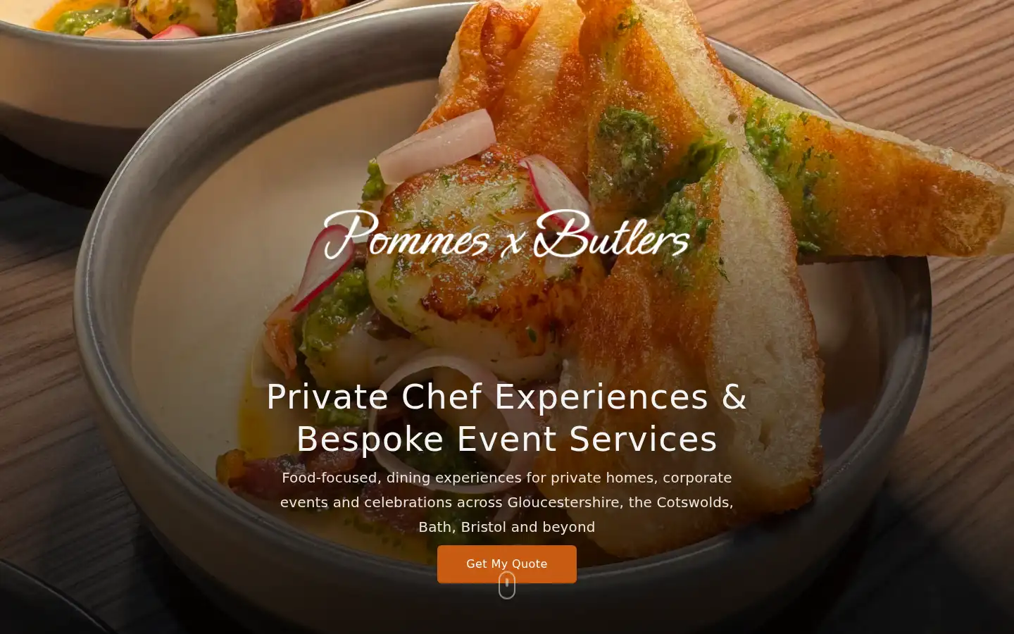 Screenshot of pommesandbutlers.com