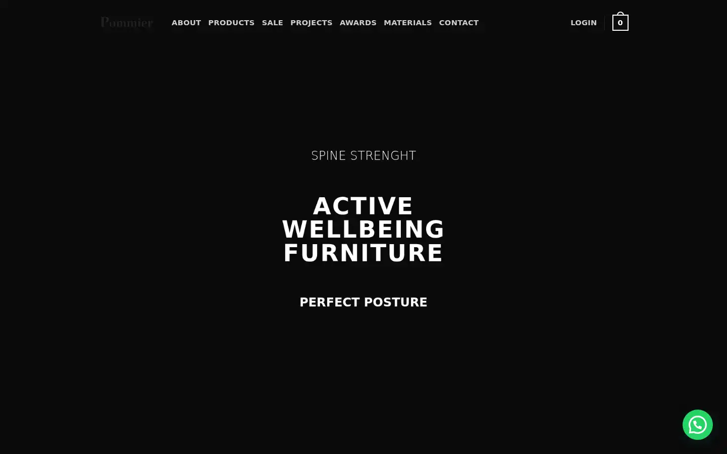 Screenshot of pommier-furniture.com