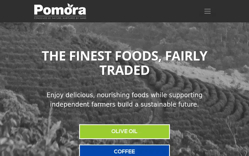 Screenshot of pomora.com